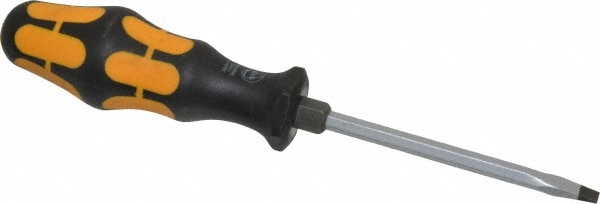 Slotted Screwdriver: 7/32" Width, 8" OAL, 4" Blade Length