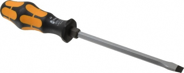 Slotted Screwdriver: 11/32" Width, 10-1/4" OAL, 6" Blade Length