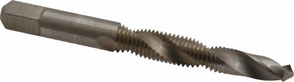 Combination Drill Tap: 1/4-28, H3, High Speed Steel