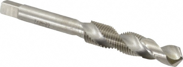 Combination Drill Tap: 7/16-20, H3, High Speed Steel