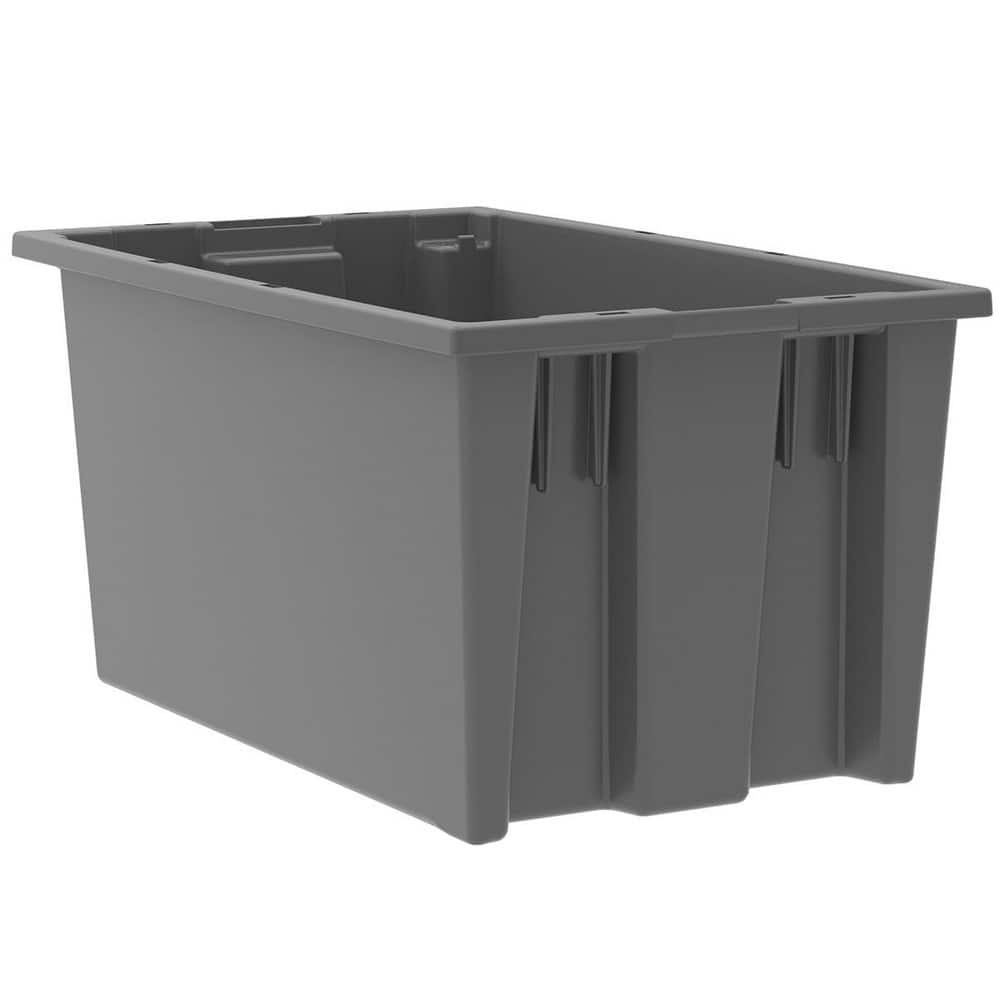 AKRO-MILS 35185-GRAY Polyethylene Storage Tote: 60 lb Capacity 