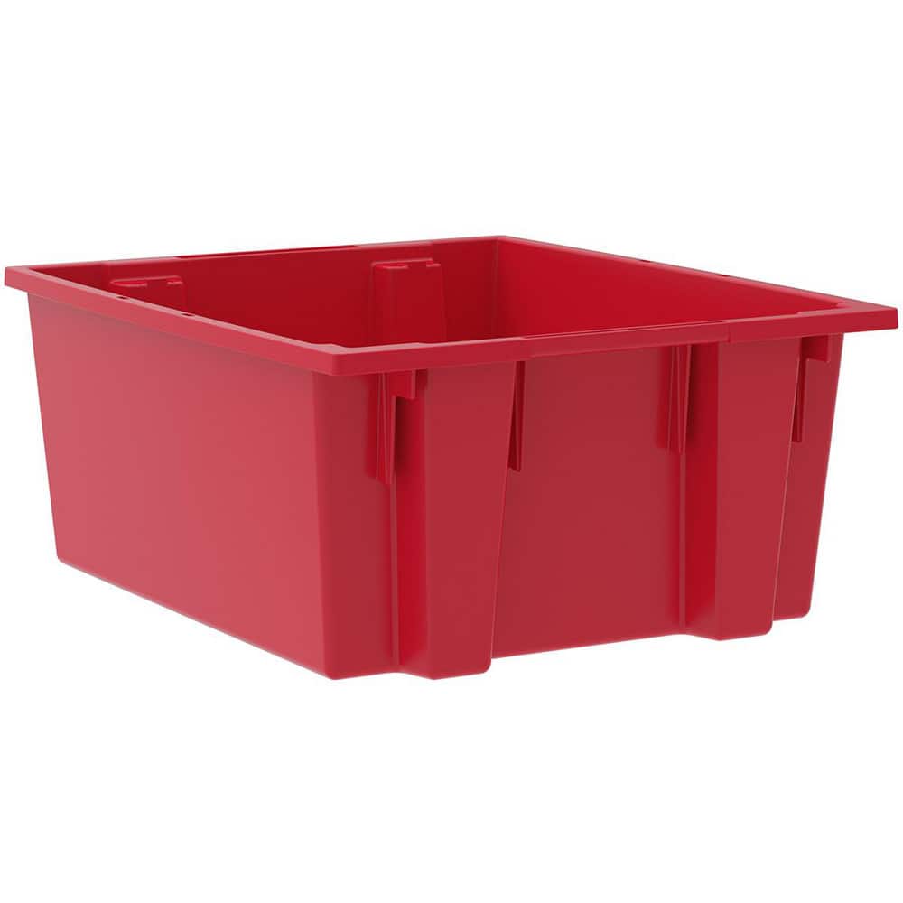 AKRO-MILS 35225-RED Polyethylene Storage Tote: 70 lb Capacity 