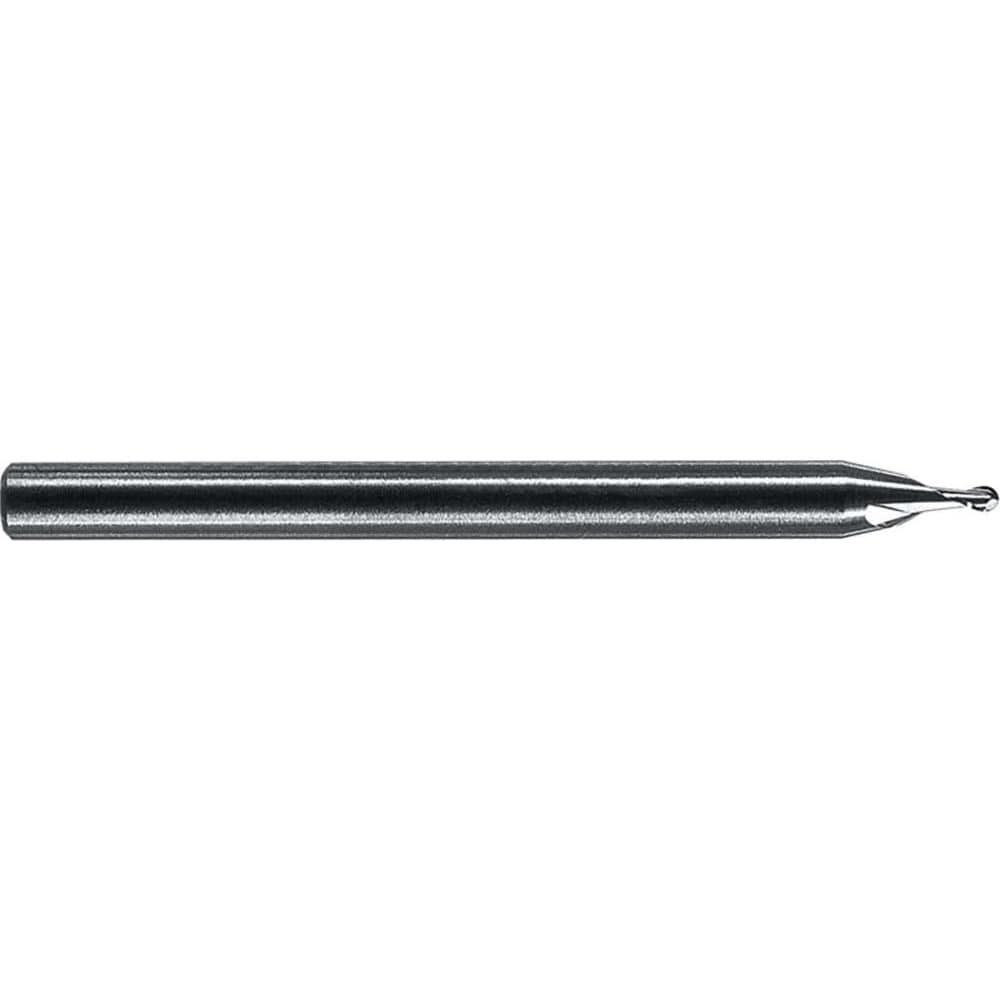 RobbJack SS-2-047-BN Ball End Mill: 0.047" Dia, 0.0705" LOC, 2 Flute, Solid Carbide Image