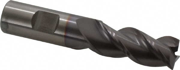 Corner Radius End Mill: 3/4" Dia, 1-5/8" LOC, 0.06" Radius, 3 Flutes, Powdered Metal