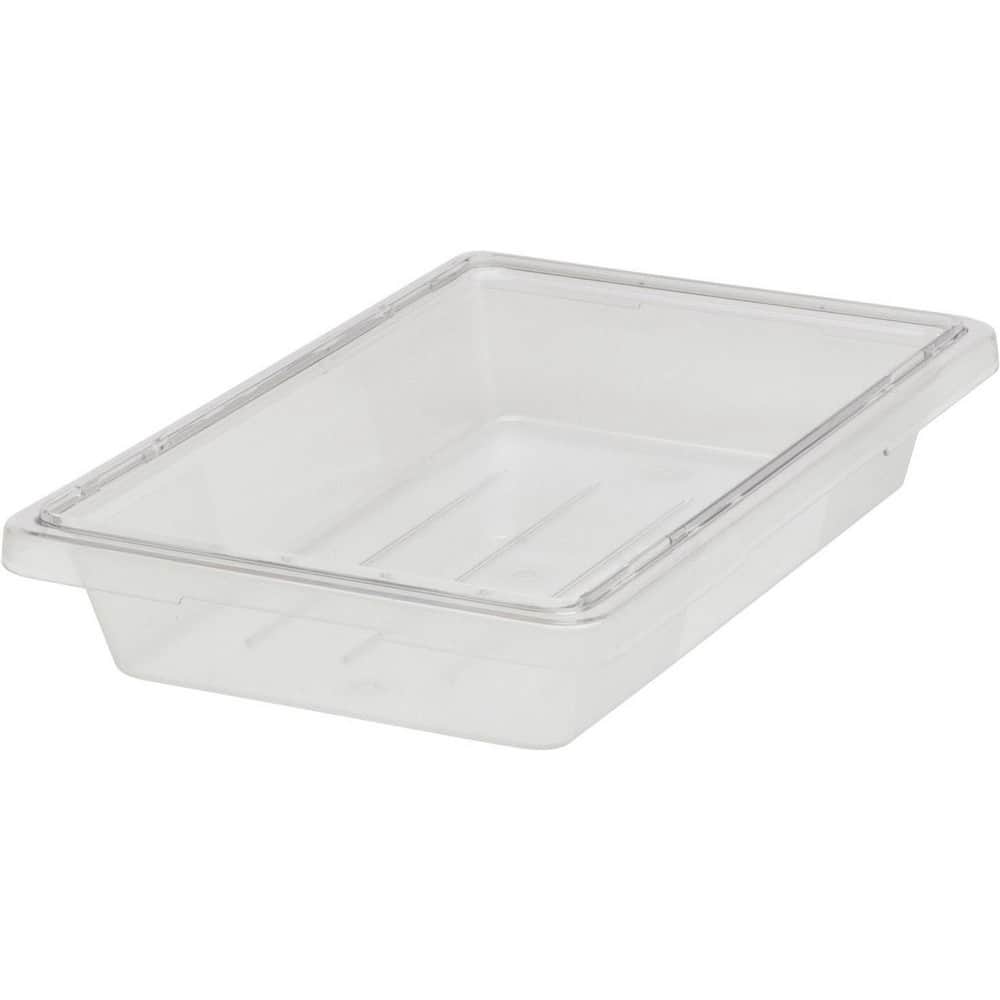 Rubbermaid FG330400CLR Food Tote Box Container: Polycarbonate, Rectangular 