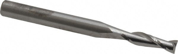 RobbJack C1-201-05 Square End Mill: 5/32 Dia, 9/16 LOC, 3/16 Shank Dia, 2 OAL, 2 Flutes, Solid Carbide 