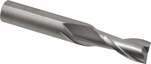 RobbJack C1-201-12 Square End Mill: 3/8 Dia, 7/8 LOC, 3/8 Shank Dia, 2-1/2 OAL, 2 Flutes, Solid Carbide Image