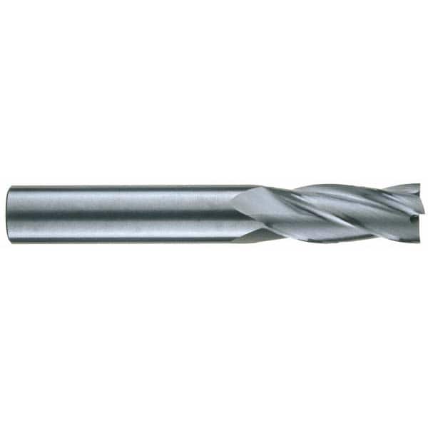 RobbJack S1-401-14 Square End Mill: 7/16 Dia, 5/8 LOC, 7/16 Shank Dia, 2-3/4 OAL, 4 Flutes, Solid Carbide 