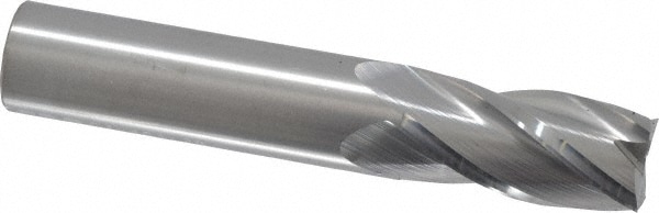 RobbJack C1-401-20 Square End Mill: 5/8 Dia, 1-1/4 LOC, 5/8 Shank Dia, 3-1/2 OAL, 4 Flutes, Solid Carbide Image