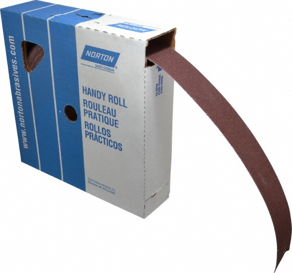 Norton 2" x 50 Yd 100 Grit Aluminum Oxide Shop Roll 00404103 MSC