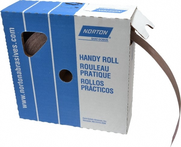 1 EA Norton 600 Grit 1-1//2/" Width 50 Yard Length Aluminum Oxide Shop Roll