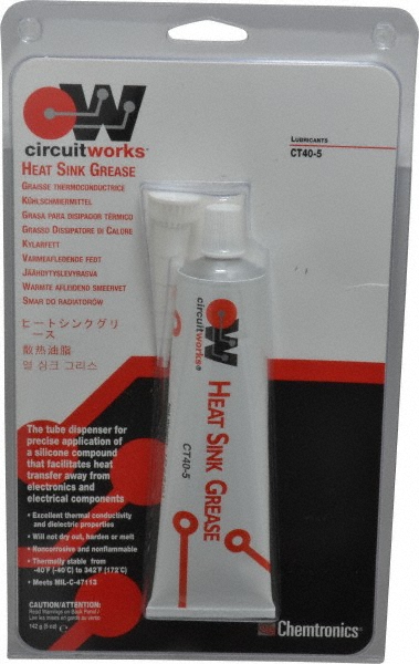 High Temperature Grease: 142 g Tube, Silicone
