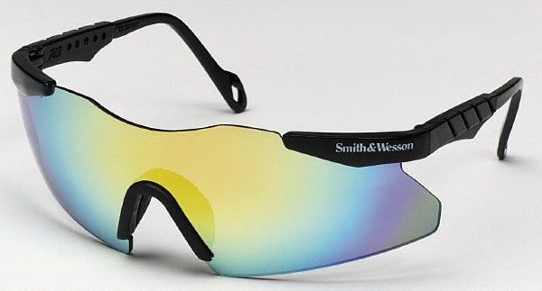 Safety Glass: Scratch-Resistant, Polycarbonate, Mirror Lenses, Full-Framed, UV Protection