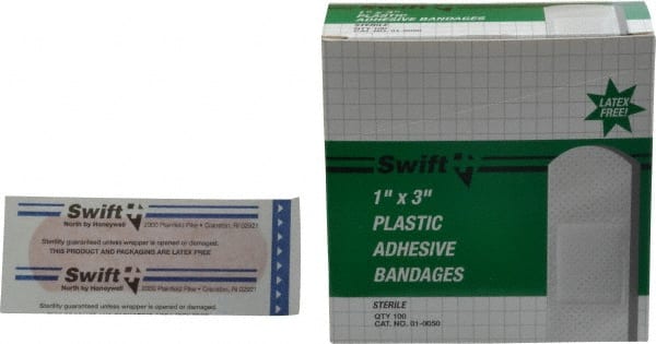 100 Qty 1 Pack 3" Long x 1" Wide, General Purpose Self-Adhesive Bandage