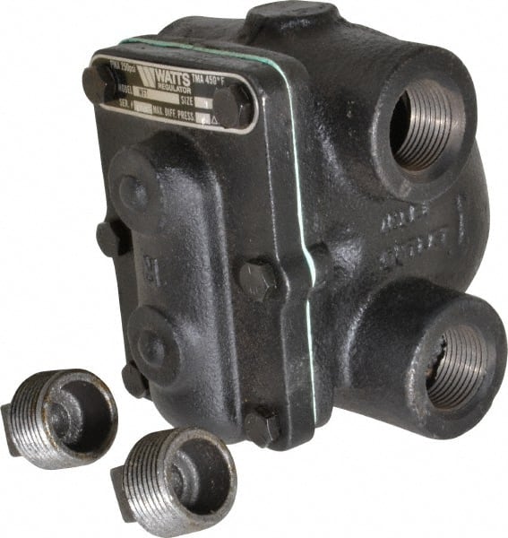 Watts 37105 4 Port, 1" Pipe, Cast Iron Float & Thermostatic Steam Trap 