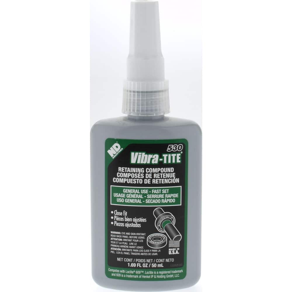 Vibra-Tite. 53050 Retaining Compound: 50 mL Bottle, Green, Liquid 