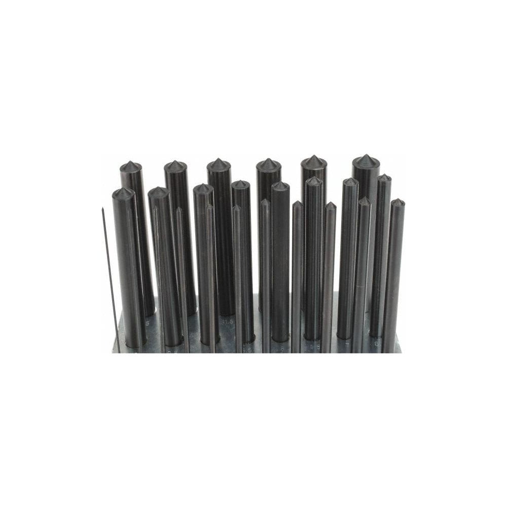 28PC TRANSFER PUNCH SET 3/32" THROUGH 1/2" THREADED DRILLED REAMED HOLES