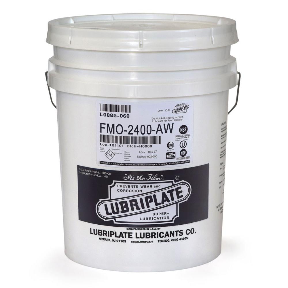 Lubriplate L0885-060 Multi-Purpose Machine Oil: SAE 70, ISO 460, 5 gal, Pail 