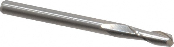 Corner Radius End Mill: 1/8" Dia, 3/8" LOC, 0.015" Radius, 2 Flutes, Solid Carbide