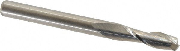 Corner Radius End Mill: 3/16" Dia, 5/8" LOC, 0.015" Radius, 2 Flutes, Solid Carbide