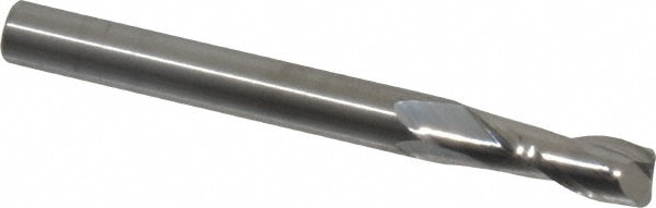 Corner Radius End Mill: 1/4" Dia, 3/4" LOC, 0.03" Radius, 2 Flutes, Solid Carbide Image