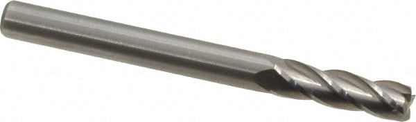 M.A. Ford. 11118752 Corner Radius End Mill: 3/16" Dia, 5/8" LOC, 0.02" Radius, 4 Flutes, Solid Carbide Image