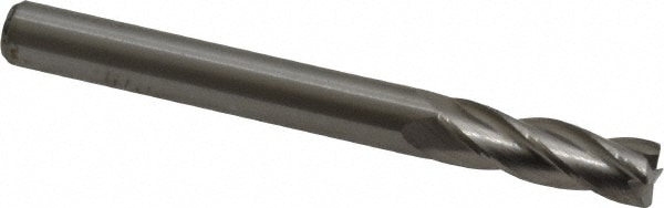 M.A. Ford. 11125002 Corner Radius End Mill: 1/4" Dia, 3/4" LOC, 0.02" Radius, 4 Flutes, Solid Carbide Image