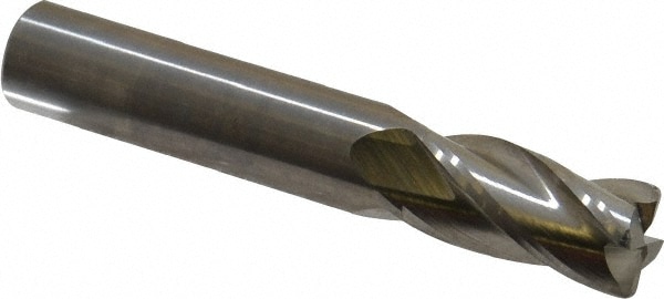 Corner Radius End Mill: 1/2" Dia, 1" LOC, 0.045" Radius, 4 Flutes, Solid Carbide Image