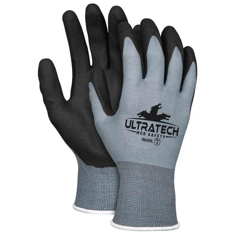 General Purpose Work Gloves: X-Large, Polyvinylchloride Coated, Nylon
