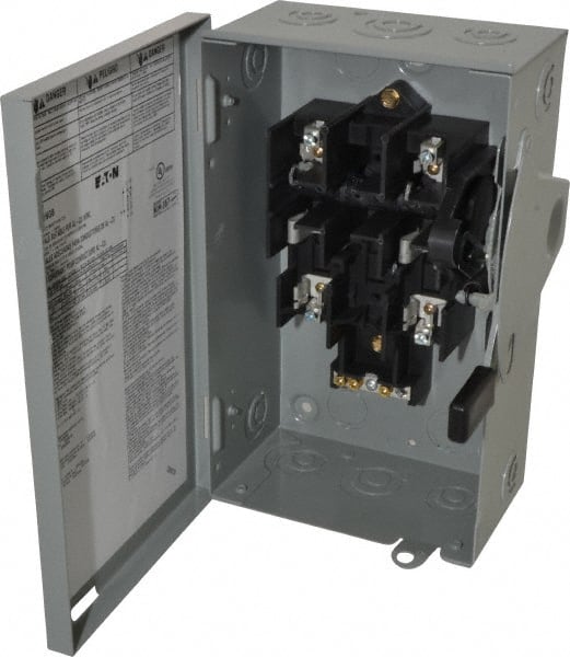 Eaton Cutler-Hammer DG221NGB Safety Switch: NEMA 1, 30 Amp, 240VAC, Fused 
