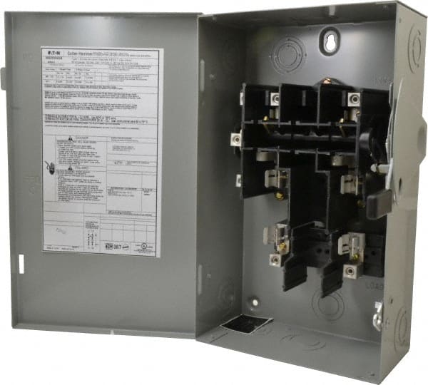 Eaton Cutler-Hammer DG222NGB Safety Switch: NEMA 1, 60 Amp, 240VAC, Fused 