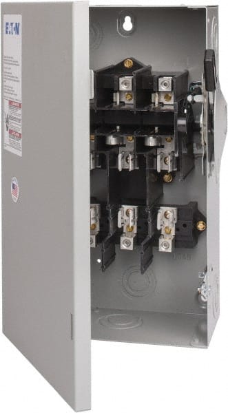 Eaton Cutler-Hammer DG322NGB Safety Switch: NEMA 1, 60 Amp, 240VAC, Fused 