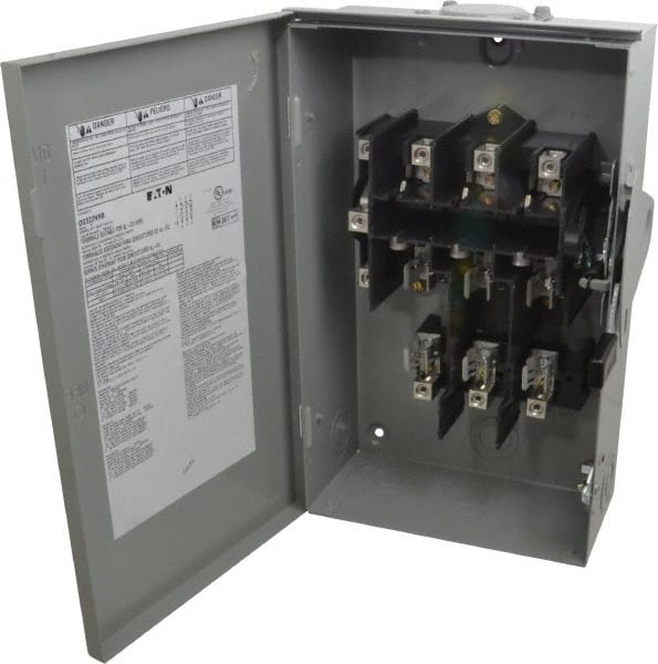 Eaton Cutler-Hammer DG322NRB Safety Switch: NEMA 3R, 60 Amp, 240VAC, Fused 