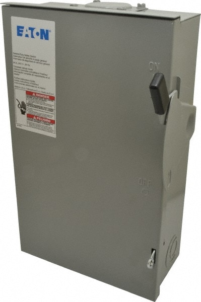 Eaton Cutler-Hammer DG322URB Safety Switch: NEMA 3R, 60 Amp, 240VAC Image