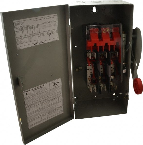 Eaton Cutler-Hammer DH362FGK Safety Switch: NEMA 1, 60 Amp, Fused 