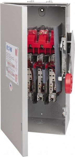 Eaton Cutler-Hammer DH362NRK Safety Switch: NEMA 3R, 60 Amp, Fused Image