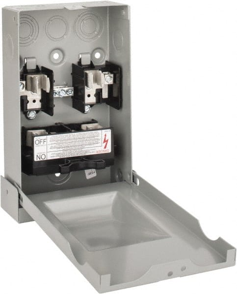 Eaton Cutler-Hammer DPF222R 3R NEMA Rated, 60 Amp, 10 hp, Fusible Air Conditioning Pullout Disconnect Switch 