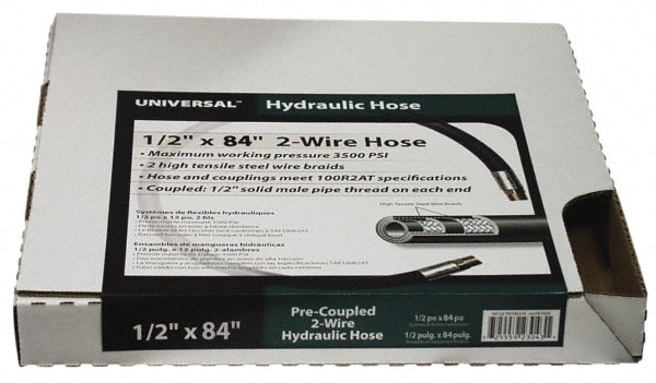 1/2" ID x 55/64" OD, 4,000 psi Work Pressure Hydraulic Hose