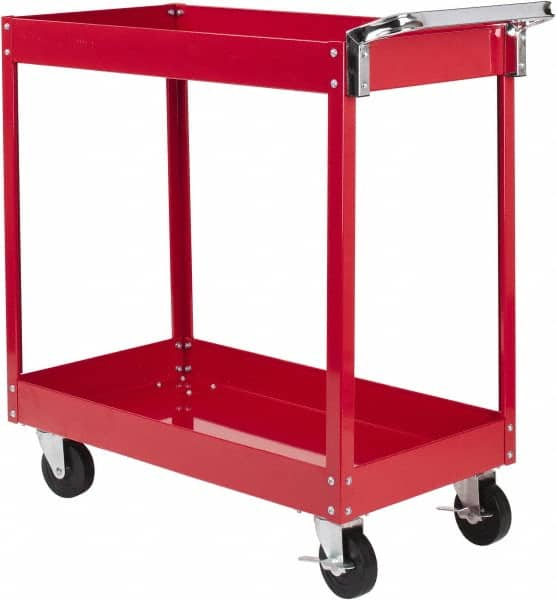 Service Utility Cart: Steel, Red