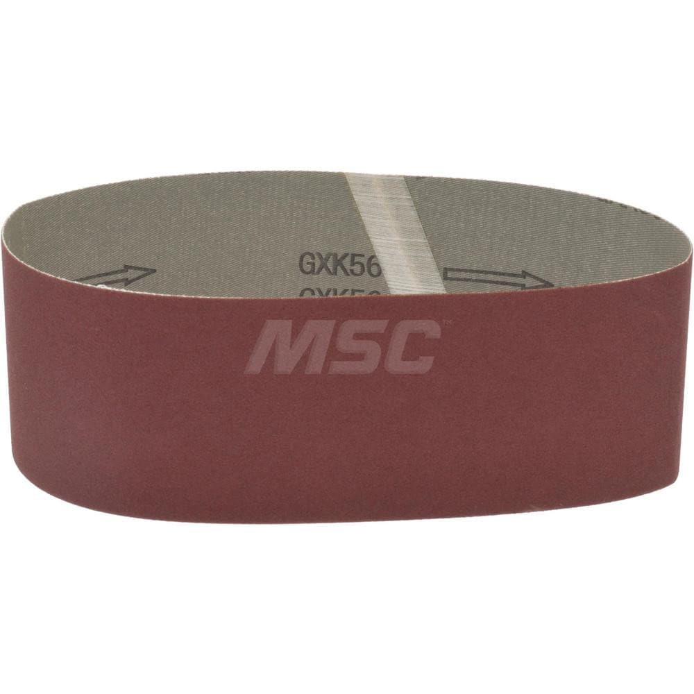 Abrasive Belt: 3" Wide, 21" Long, 180 Grit, Aluminum Oxide