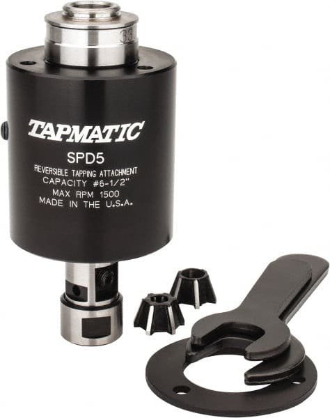 Tapmatic 447623 Model SPD-5, No. 6 Min Tap Capacity, 1/2 Inch Max Mild Steel Tap Capacity, JT33 Mount Tapping Head 