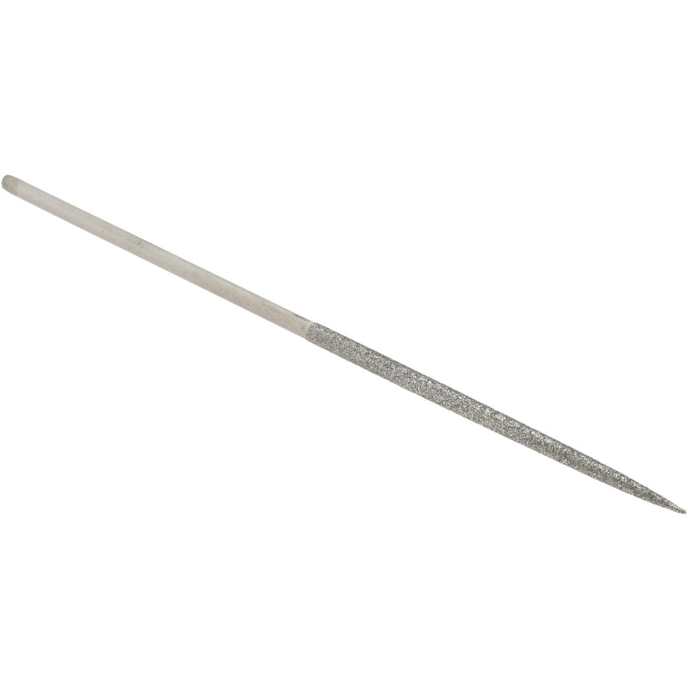 Round Needle Diamond File: 5-1/2" OAL, Coarse Grade