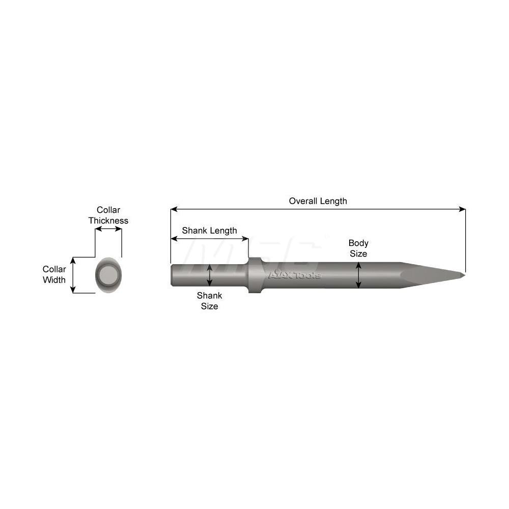 Made in USA - Chipping Hammer: Moil Point, 9