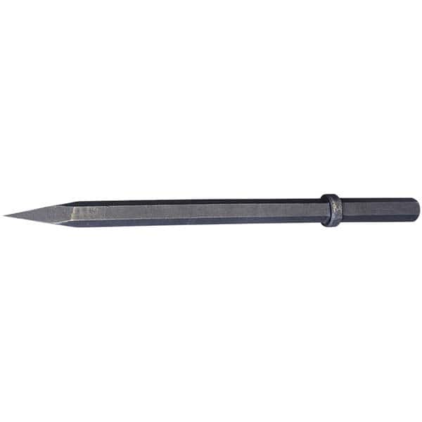 Hammer & Chipper Replacement Chisel: Moil Point, 22-1/4" OAL, 1" Shank Dia