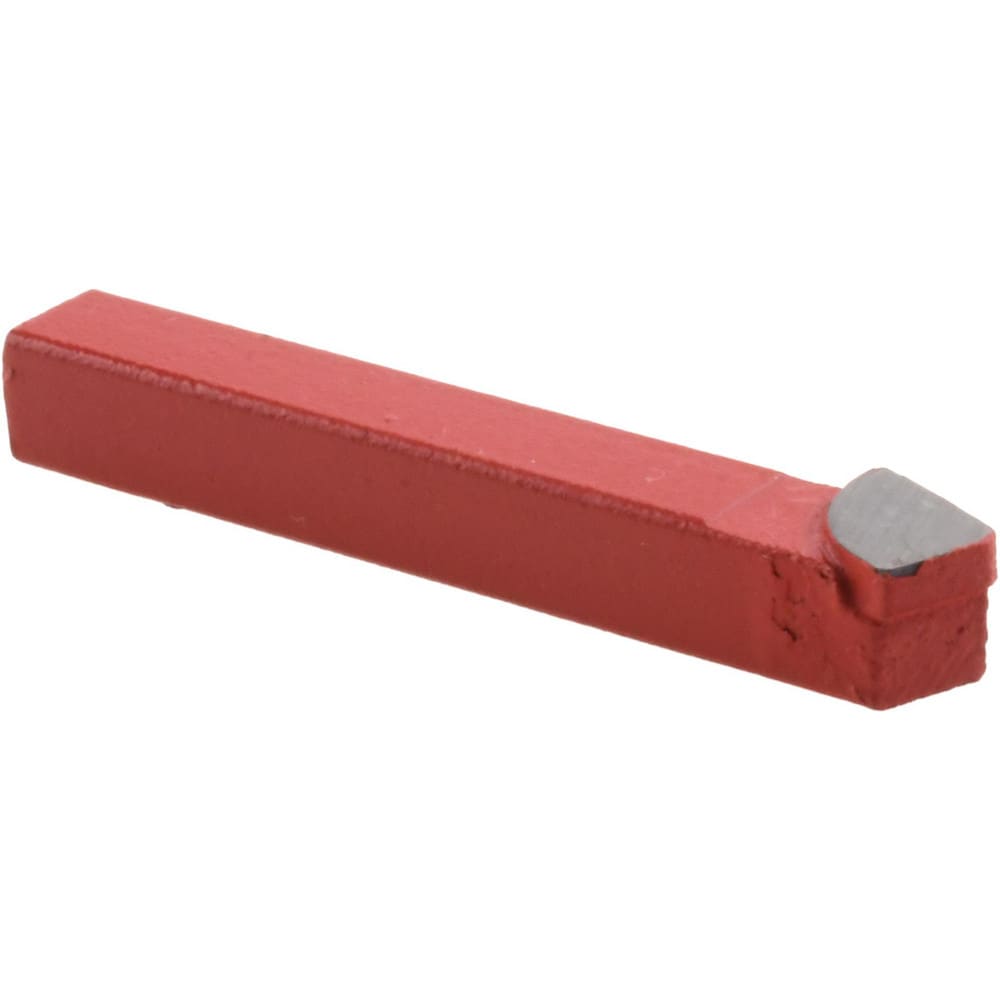 Single-Point Tool Bit: ER-4, 1/4" Shank Height, 1/4" Shank Width, C2 Solid Carbide Tip, Right Hand
