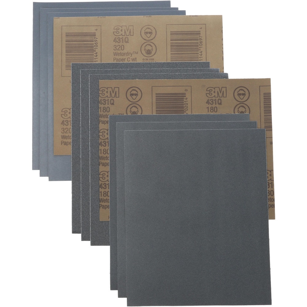 10 x Grit 180 Wet and dry Sandpaper Sheets waterproof Abrasive Medium Quality Silicon Carbide