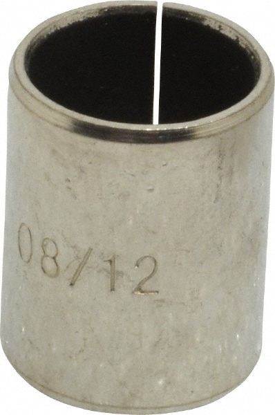 Sleeve Bearing: 1/2" ID, 19/32" OD, 3/4" OAL, Steel