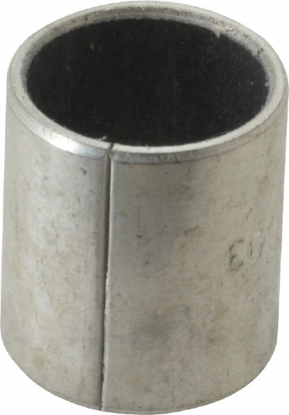 Sleeve Bearing: 9/16" ID, 21/32" OD, 3/4" OAL, Steel