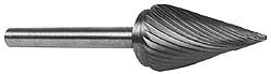 M.A. Ford® Abrasive Bur: SM-41-D, 1/8" Cut Dia, Pointed Cone, Double Cut - 1/8" Shank Dia, 3/8" LOC, 1-1/2" OAL | Part #69125027
