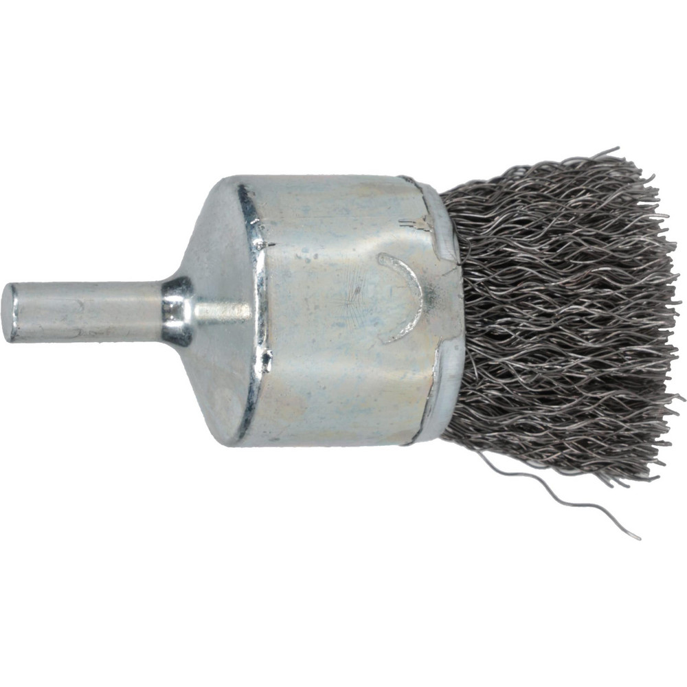 Weiler - End Brushes: 1" Dia, Steel, Crimped Wire | MSC …